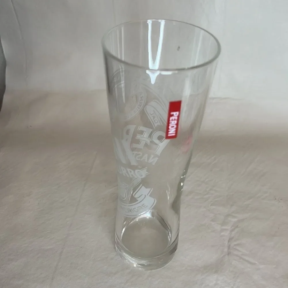 Peroni Beer Drinking Glass 12 Ounces 2 1/2 Inches Diameter 7 3/4 Inches …